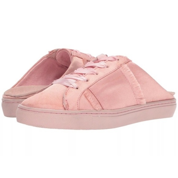 Free People Shoes - FREE PEOPLE Naples Slip-On Sneaker Pink Satin